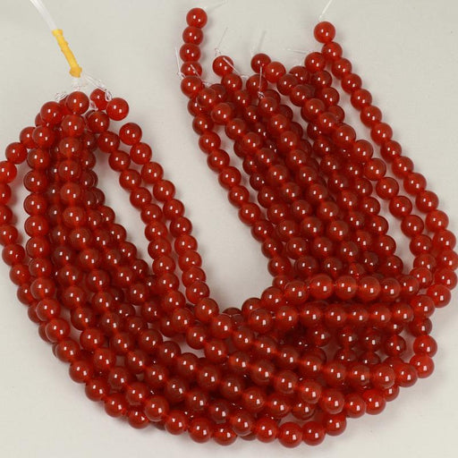 Edelsteinperlen 10 mm Alabaster Kräuter & Gewürze Ingwer  Farbe_Red