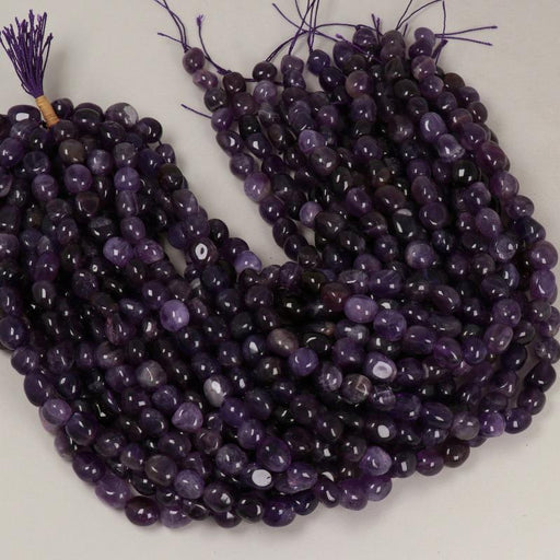 Edelsteinperlen 12x10 mm Amethyst Nugget Glatt  Farbe_Purple