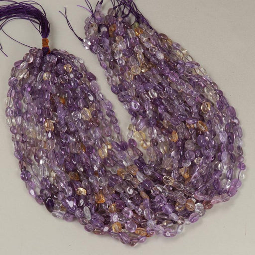 Edelsteinperlen 8x6 mm Amethyst Nugget Glatt  Farbe_Purple