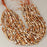 Edelsteinperlen 8x6 mm Korallenfossil-Nugget glatt  Farbe_Orange Farbe_ Brown