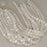 1 Strand 38/40 cm Edelsteinperlen 10x11 mm Selenit Rund glatt  Farbe_White