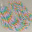 1 Strand 38/40 cm Edelsteinperlen 6 mm Selenit Mischfarbe Rund glatt  Farbe_Multicolored