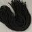 1 Strand 38/40 cm Edelsteinperlen 6x7 mm Lava Schwarz Rund  Farbe_Black