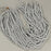 1 Strand 38/40 cm Edelsteinperlen 6x7 mm Lava Plattiert Silber Rund  Farbe_Grey
