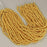 1 Strand 38/40 cm Edelsteinperlen 6x7 mm Lava Plattiert Gold Rund  Farbe_Gold