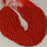 1 Strand 38/40 cm Edelsteinperlen 3.5 mm Koralle Bambus Rot Rund glatt  Farbe_Red
