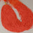 1 Strand 38/40 cm Edelsteinperlen 2 mm Koralle Bambus Momo Rund glatt  Farbe_Red