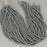 1 Strand 38/40 cm Edelsteinperlen 6 mm Hämatit Plattiert Rhodium Rund glatt  Farbe_Grey