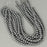 1 Strand 38/40 cm Edelsteinperlen 8 mm Hämatit Plattiert Rhodium Rund glatt  Farbe_Grey