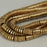 1 Strand 38/40 cm Edelsteinperlen 6x2 mm Hämatit Plattiert Gold Heishi  Farbe_Gold