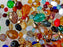 65 g Mischung aus facettierten, feuerpolierten Perlen, Mehrfarbig, Tschechisches Glas (Mix of Faceted Fire Polished Beads)
