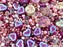35 g Glasperlen-Mix, French Rose Fuchsia, Tschechisches Glas (Glass Bead Mix)
