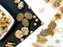 35 g Glasperlen-Mix, Goldener Kornfeld, Tschechisches Glas (Glass Bead Mix)