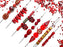 35 g Glasperlen-Mix, Fiery Sunset, Tschechisches Glas (Glass Bead Mix)