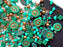 35 g Glasperlen-Mix, Hellgrün Meeresfarben, Tschechisches Glas (Glass Bead Mix)