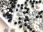 35 g Glasperlen-Mix, Marmorspäne, Tschechisches Glas (Glass Bead Mix)