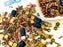 35 g Glasperlen-Mix, Sonne von Florenz, Tschechisches Glas (Glass Bead Mix)