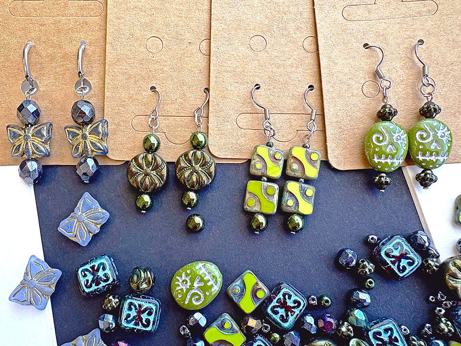 65 g Glasperlen-Mix, Funkelnde Feria, Tschechisches Glas (Unique Mix of Czech Glass Beads)