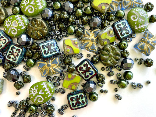 65 g Glasperlen-Mix, Funkelnde Feria, Tschechisches Glas (Unique Mix of Czech Glass Beads)