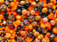 65 g Einzigartige Mischung aus tschechischen Glasperlen für die Schmuckherstellung, Perlen und Perlensortimente, Orange schwarzes Halloween, Tschechisches Glas (Unique Mix of Czech Glass Beads for Jewelry Making, Beads & Bead assortments.)