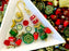 65 g  Einzigartige Mischung aus tschechischem Glas und japanischen Miyuki 10/0 Delica-Perlen, Schmuck- und Armband-Bastelset, Weihnachtsanhänger