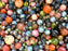 Dolchperlen 5 x 16 mm Alabaster Metallic Schwarz Geätzt Tschechisches Glas Farbe_Black Farbe_ Silver
