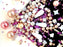 65 g Exklusive Mischung aus mehrfarbigen tschechischen Glasperlen, Rosa Wolke, Tschechisches Glas (Exclusive Multicolored Czech Glass Beads Mix)