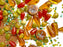 65 g Exklusive Mischung aus mehrfarbigen tschechischen Glasperlen, Bernsteinträume, Tschechisches Glas (Exclusive Multicolored Czech Glass Beads Mix)
