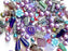 65 g Exklusive Mehrfarbige Tschechische Glasperlen-Mischung, Fliederfantasie, Tschechisches Glas (Exclusive Multicolored Czech Glass Beads Mix)