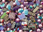 65 g Exklusive Mehrfarbige Tschechische Glasperlen-Mischung, Fliederfantasie, Tschechisches Glas (Exclusive Multicolored Czech Glass Beads Mix)