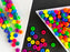 40 St. Pony NEON Perlen 5,5mm, Böhmisches Glas, Mix