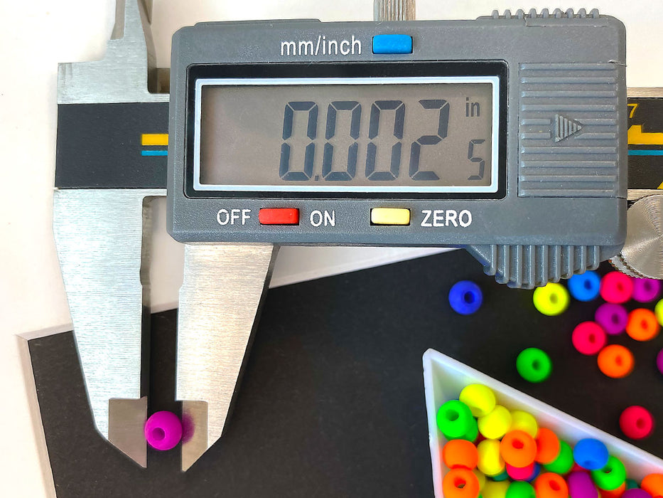 40 St. Pony NEON Perlen 5,5mm, Böhmisches Glas, Mix