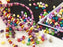 20 g SuperDuo Rocailles 2.5x5mm Zwei Löcher, Böhmisches Glas, Pastell Mix