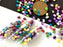 20 g SuperDuo Rocailles 2.5x5mm Zwei Löcher, Böhmisches Glas, Pastell Mix