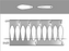 100 pcs Dolchperlen 5 x 16 mm, Jet Chrome Streifen Mattiert, Tschechisches Glas (Dagger Beads)