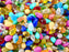 30 pcs Teardrop Perlen 6x9 mm, gemischte Farben, Tschechisches Glas (Teardrop Beads)