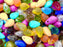30 pcs Teardrop Perlen 6x9 mm, gemischte Farben, Tschechisches Glas (Teardrop Beads)