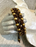 50 St. Pony Gepresste Perlen, Walze 5,5 mm im Durchmesser mit einem Loch von 2 mm, Böhmisches Glas, Pastell Burgund