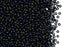 Rocailles 11/0 Dunkelblau mit silbergefärbtem quadratischem Loch  Tschechisches Glas Farbe_Blue Farbe_ Silver