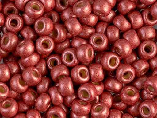Rocailles 6/0 Matt Duracoat galvanisiert Berry Japanische Glasperlen Miyuki Farbe_Red