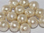 Cotton Pearls 10 mm Off White Japanische Glasperlen Miyuki White