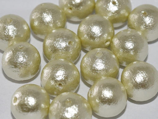 Cotton Pearls 10 mm Minzgrün  Japanische Glasperlen Miyuki Green