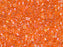 Delica Glasperlen 10/0 Transparent Tangerine AB  Japanische Glasperlen Miyuki Farbe_Orange