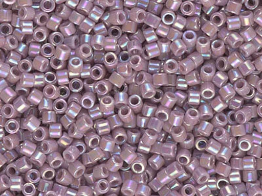 Delica Glasperlen 10/0 Opak Flieder AB Japanische Glasperlen Miyuki Farbe_Purple