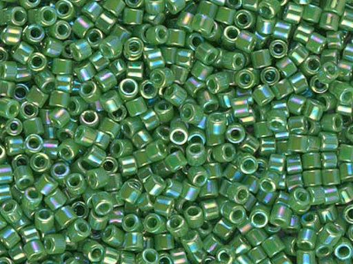 Delica Glasperlen 10/0 Opak Grün AB Japanische Glasperlen Miyuki Farbe_Green