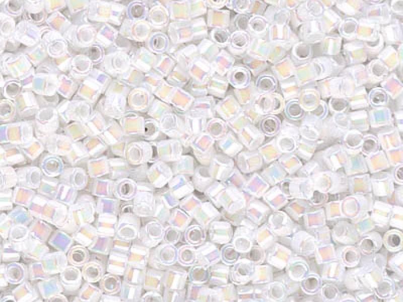 Delica Glasperlen 10/0 Weiß Perlmutt AB Japanische Glasperlen Miyuki Farbe_White