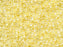 Delica Glasperlen 10/0 Kristall mit blassgelb gefärbtem Loch  Japanische Glasperlen Miyuki Farbe_Yellow