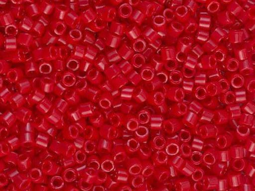 Delica Glasperlen 10/0 Opak Cranberry dunkel Japanische Glasperlen Miyuki Farbe_Red