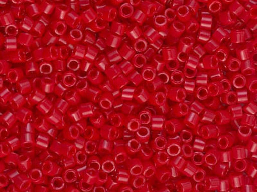 Delica Glasperlen 10/0 Opak Cranberry dunkel Japanische Glasperlen Miyuki Farbe_Red