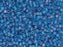 Delica Glasperlen 10/0 Transparent Blau Capri matt AB Japanische Glasperlen Miyuki Farbe_Blue